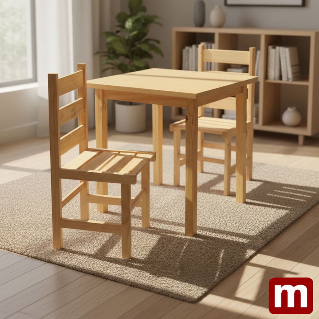 Mesa 75x75 cerejeira miniatura 3