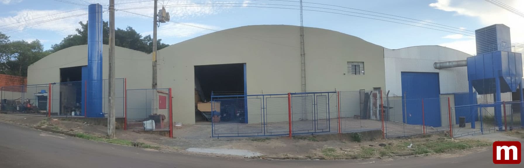 Vista panorâmica da fábrica Mix Tarabai