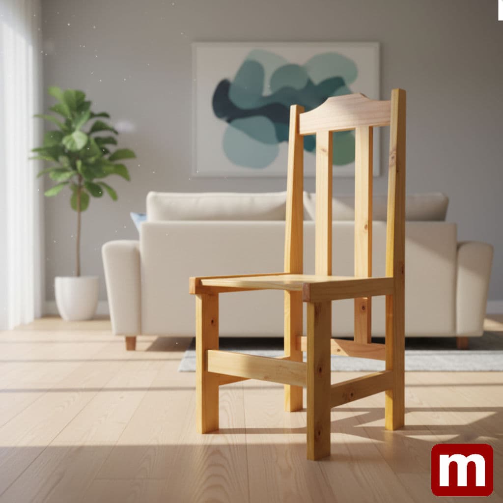 Cadeira Premium Pinus Cerejeira – Pés Largos miniatura 6