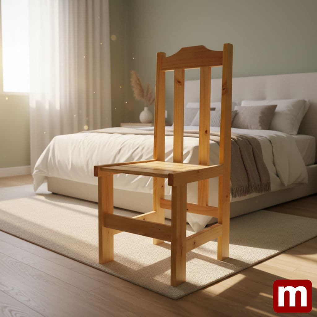 Cadeira Premium Pinus Cerejeira – Pés Largos miniatura 8