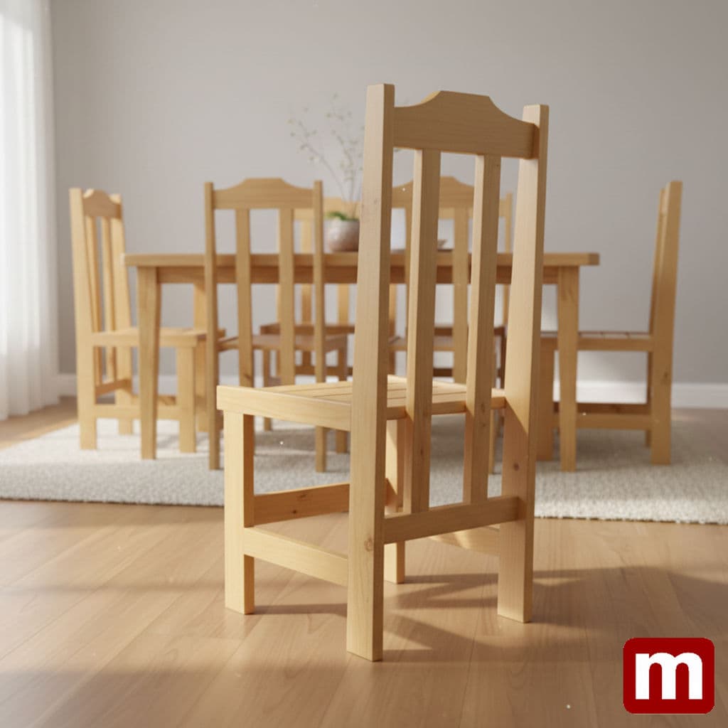 Cadeira Premium Pinus Cerejeira – Pés Largos miniatura 3